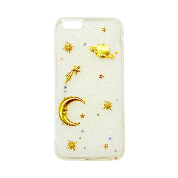 iPhone6 MAC SPACE Back Case Transparent Glitter Stars