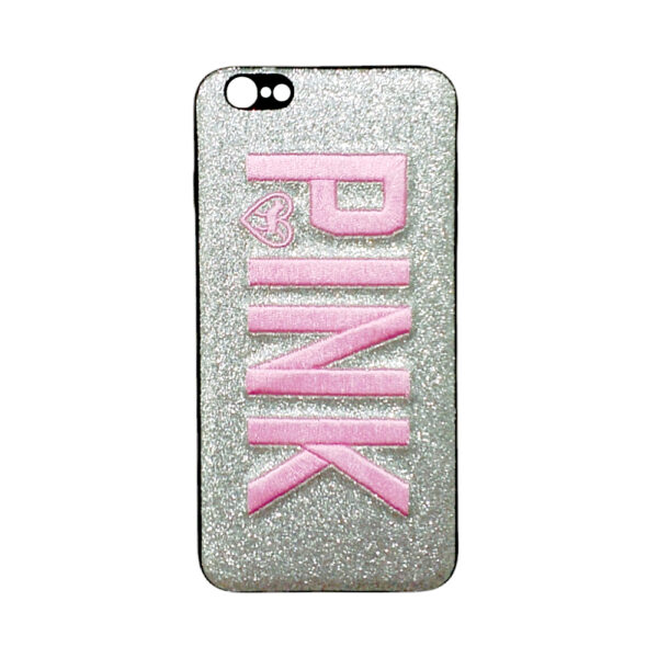 iPhone6Plus Pink SERIES Back Case Silver