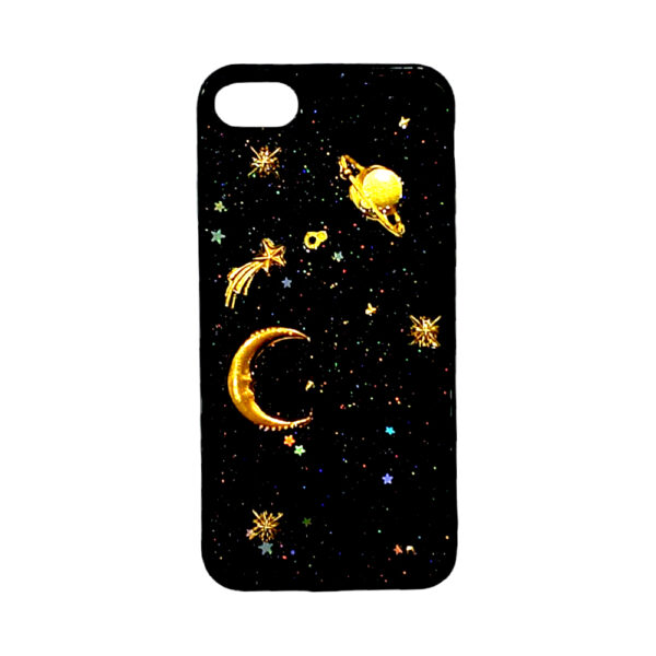 iPhone7 8 MAC SPACE Back Case Black Stars