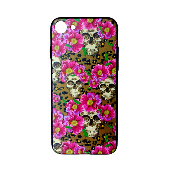 iPhone7 8 Mr.me Back Case Flower Skull 2