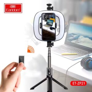 Earldom ET ZP21 6 inch Ring Light Selfie Stick Tripod 1