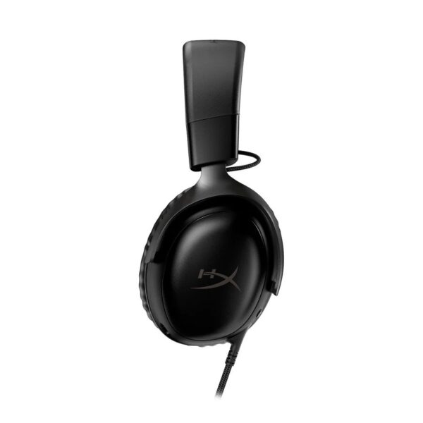 ⁦HYPERX 727A9AA CLOUD III Signature Comfort Wired via (USB-C, USB-A, and 3.5mm) Gaming Headset -Black⁩ - الصورة ⁦2⁩