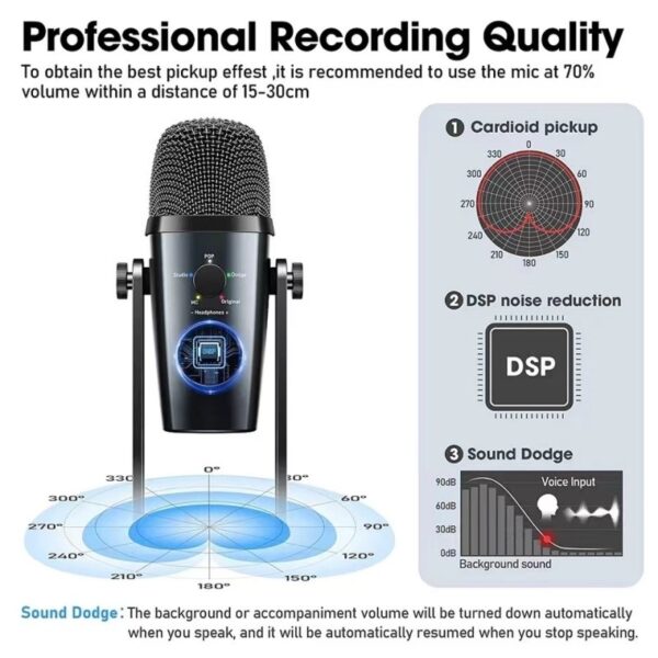 Jmary MC PW10 USB Microphone 5