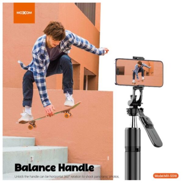 MOXOM MX SS18 211cm Balance Handle Selfie Stick Tripod 2