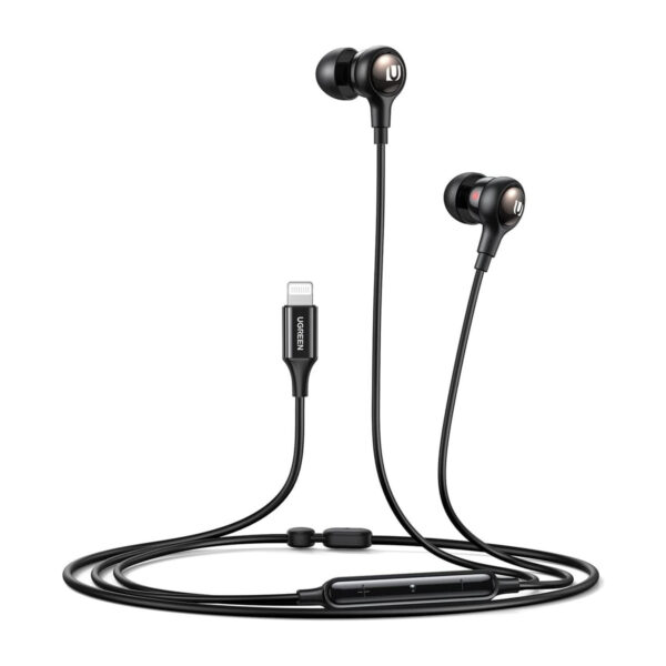 UGREEN 30631 EP103 In Ear Lightning Wired Earphone Black 1