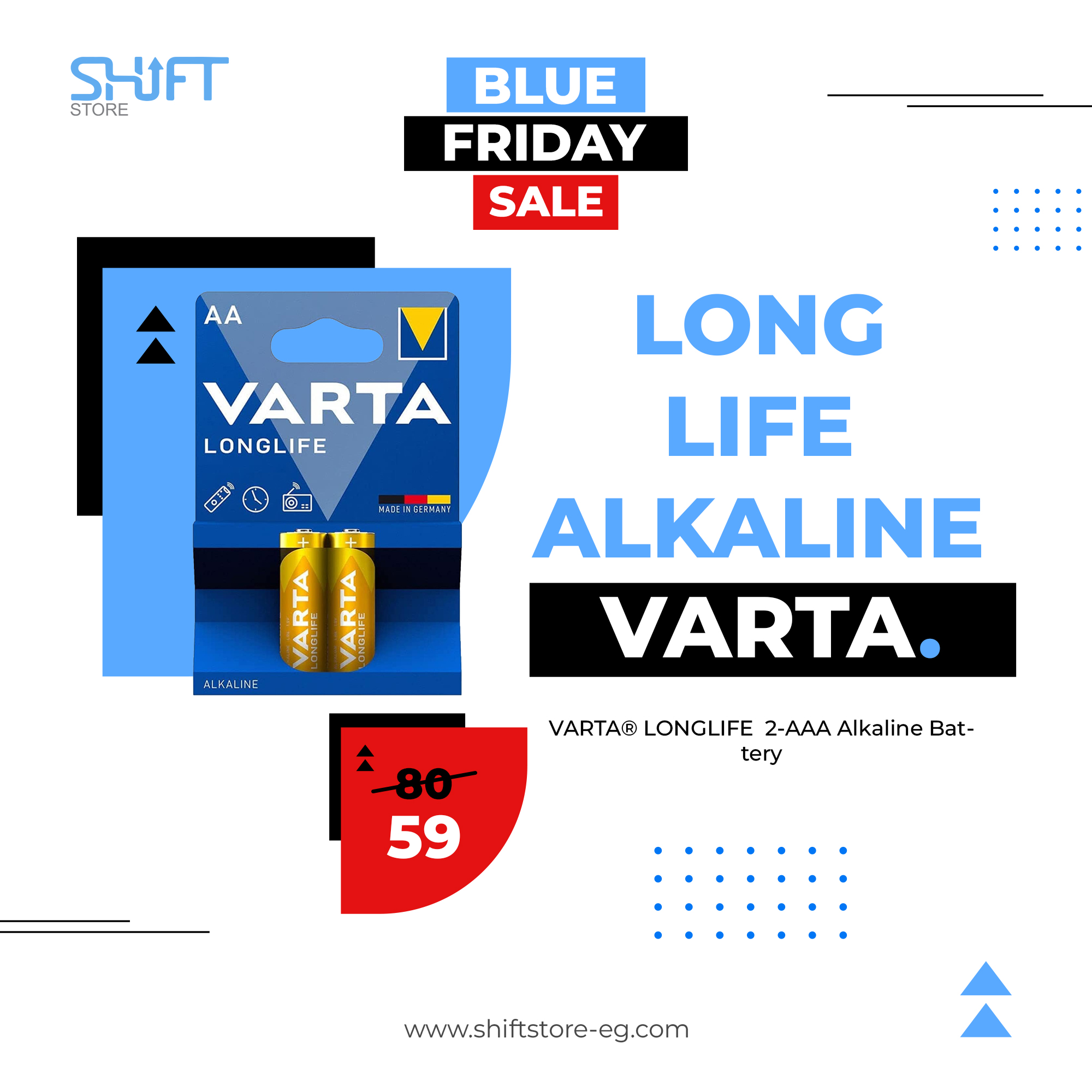 VARTA® LONGLIFE 2 AAA Alkaline Battery