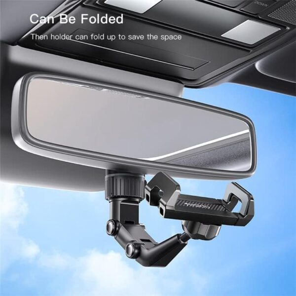 Yesido C192 Rearview Mirror Adjustable Multi angle Rotation Universal Phone Holder 2