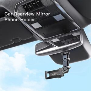 Yesido C192 Rearview Mirror Adjustable Multi angle Rotation Universal Phone Holder 5