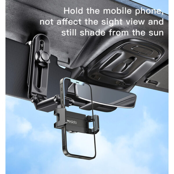 Yesido C194 Sun Visor 720° Free Rotation Phone Holder 2