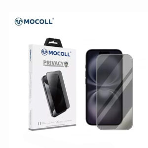 iPhone16- MOCOLL Golden Shield III Series Full Cover Tempered Glass Privacy Screen Protector