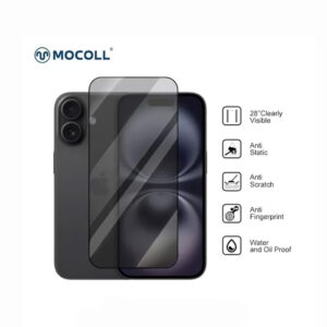 iPhone16 MOCOLL Golden Shield III Series Full Cover Tempered Glass Privacy Screen Protector 3