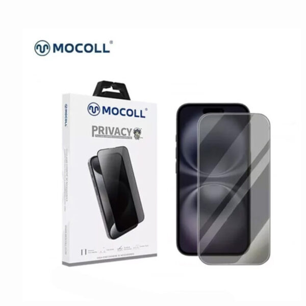 iPhone16ProMax- MOCOLL Golden Shield III Series Full Cover Tempered Glass Privacy Screen Protector