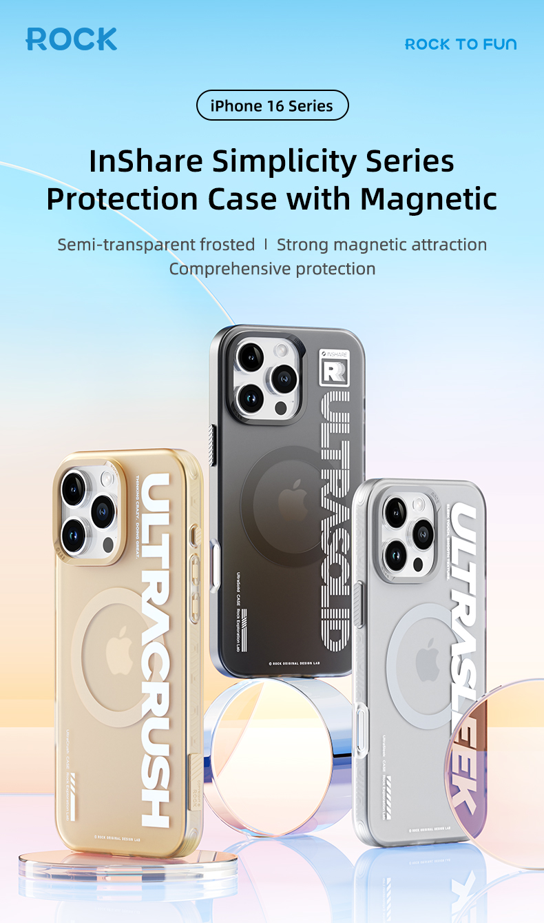 iPhone16ProMax ROCK RPC3377 InShare Simplicity Series Magnetic Protection Case 14