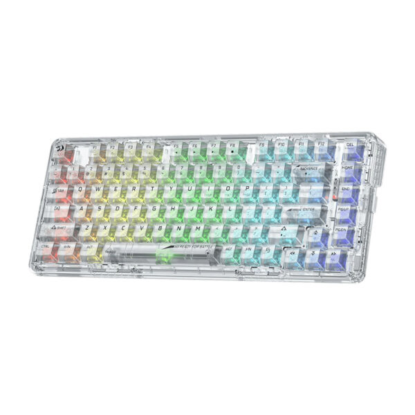 REDRAGON ELF PRO Wireless Crystal 75 Gasket Mechanical Gaming Keyboard K649CT RGB PRO 8 copy