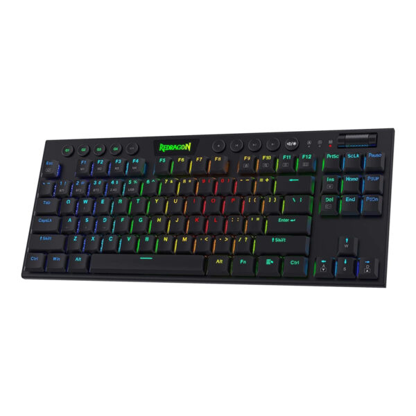 REDRAGON HORUS TKL Red SW RGB 2.4GWiredBT Mechanical Gaming Keyboard K621 RGB 1