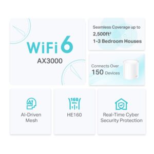 TP Link Deco X50 AX3000 Whole Home Mesh Wi Fi 6 Router 2