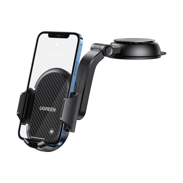 UGREEN 20473 LP405 Waterfall-Shaped Suction Cup Car Phone Holder -Black