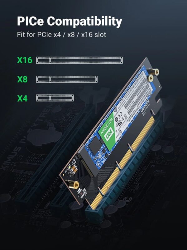 UGREEN 30715 PCIe Gen4 x16 to M.2 NVMe Expansion Card 2