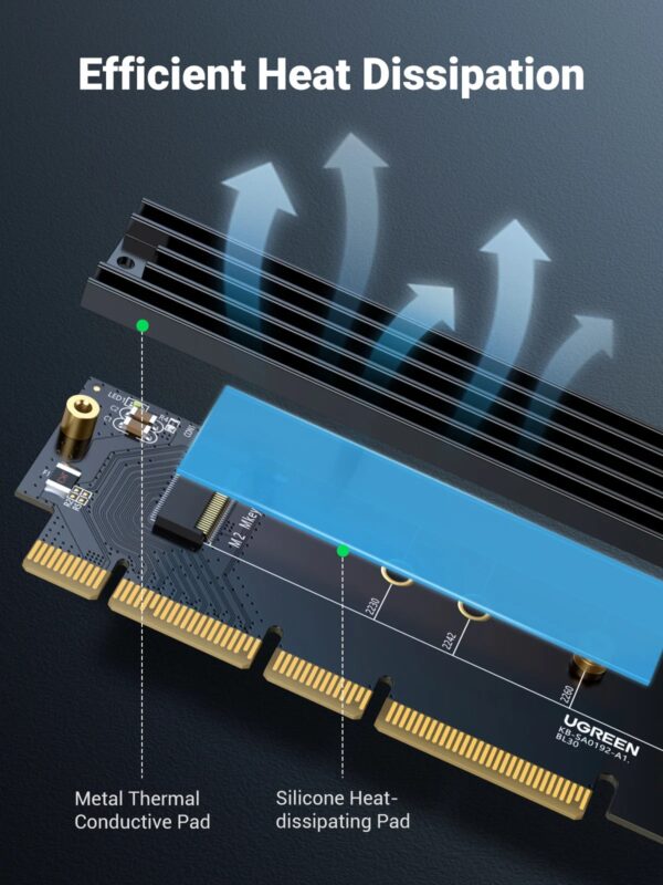 UGREEN 30715 PCIe Gen4 x16 to M.2 NVMe Expansion Card 4