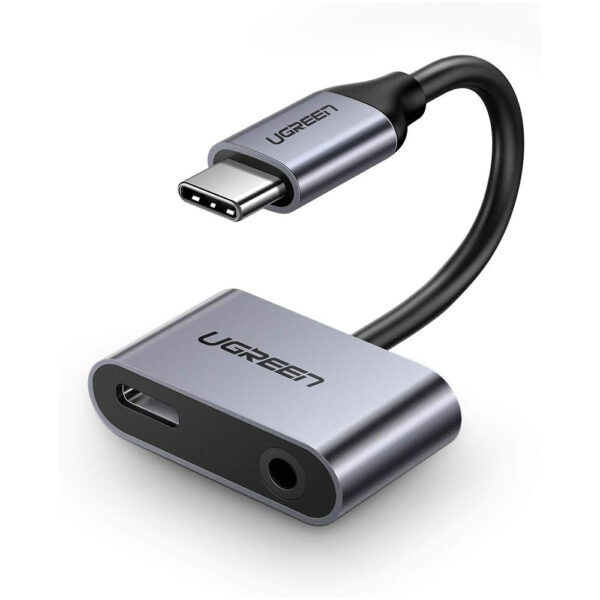 UGREEN 50596 USB C to USB C 3.5mm Audio Adapter Space Grey 2