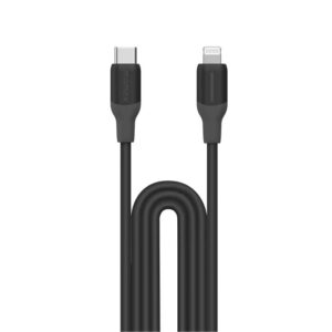 momax DL53D 1 Link Flow CL USB C to Lightning 1.2m Charging Cable Black 1