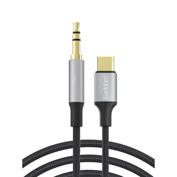 Earldom ET AUX61 USB C to 3.5mm Digital Audio Cable 1.0m Black