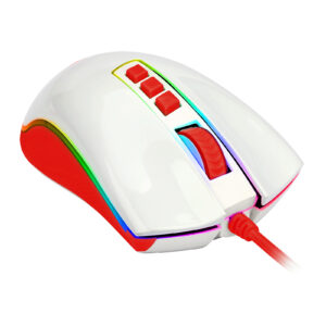 REDRAGON COBRA Wired Gaming Mouse M711C WhiteRed 3