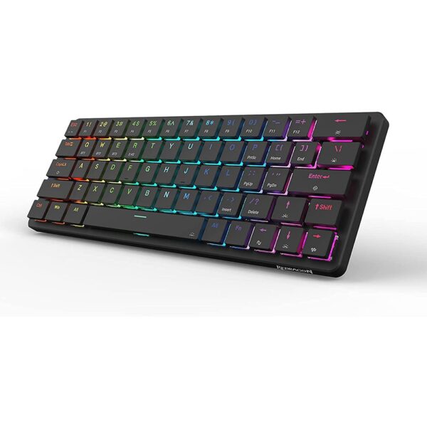 REDRAGON ELISE PRO Low Profile 63 Key 60 Blue SW RGB Wireless Mechanical Gaming Keyboard K624P KBS 2