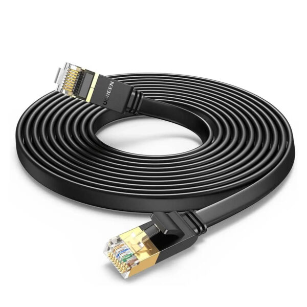 UGREEN 11267 NW106 CAT7 UFTP LAN Cable Flat 20m Black