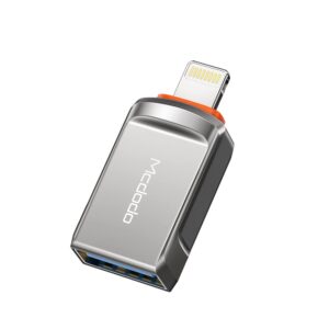 Mcdodo OT 8600 USB A 3.0F to LightningM Converter Deep Grey 2