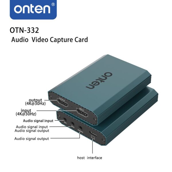 Onten OTN-332 4K Audio Video Capture Card - Image 3