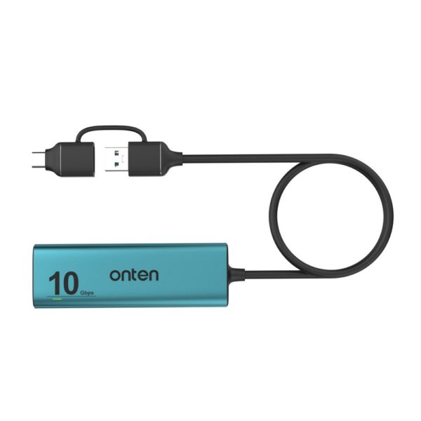 Onten OTN-UCA611+ 5-in-2 USB 3.2 Gen2 4-Port 10Gbps Hub - Image 3