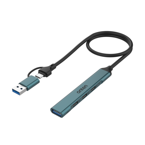 Onten OTN-UCA9703 USB-C and USB-A 3.0 4-Port Hub