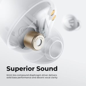 SOUNDPEATS Free2 Classic Wireless Earbuds White 1