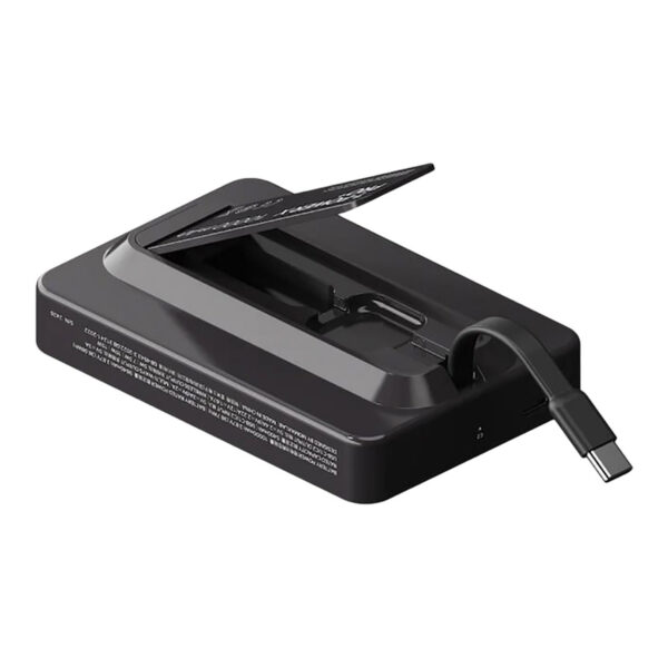 momax IP132HKD 1-Power X Pro+ 10000mAh 15W Magnetic Wireless Battery Pack with Stand and Built-in USB-C Cable -Black - Image 4