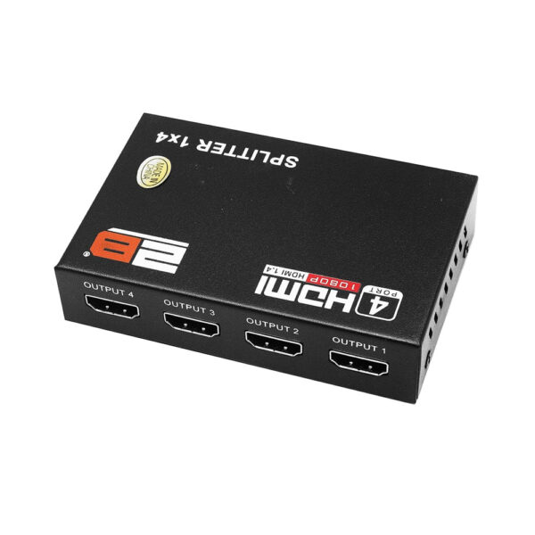 2B CV666 4Ports HDMI 4K Splitter -Black - Image 2
