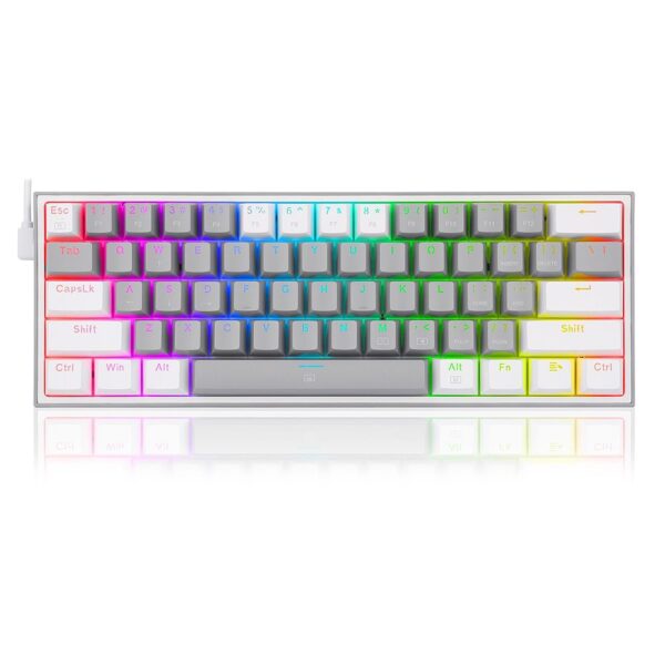 REDRAGON FIZZ RGB Red SW Wired Mechanical Gaming Keyboard K617-RGB Gray/White - Image 2