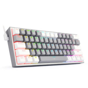 REDRAGON FIZZ RGB Red SW Wired Mechanical Gaming Keyboard K617-RGB Gray/White