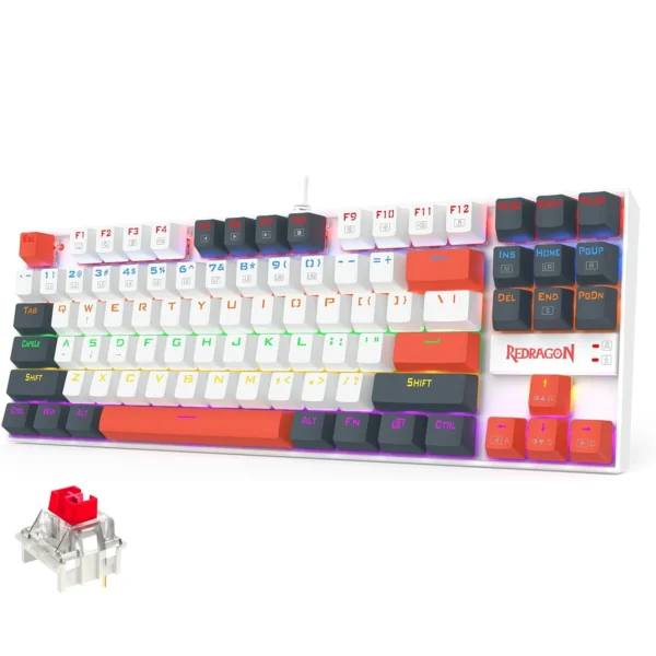 REDRAGON KUMARA RED SW Rainbow Mechanical Gaming Keyboard K552WLR-R