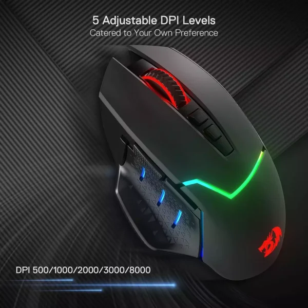 REDRAGON MIRAGE PRO Wired and Wireless Gaming Mouse M690-PRO - Image 7