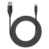 RIVERSONG Alpha S CM32-A USB-A to Micro 2.4A Charging Cable 1m -Black