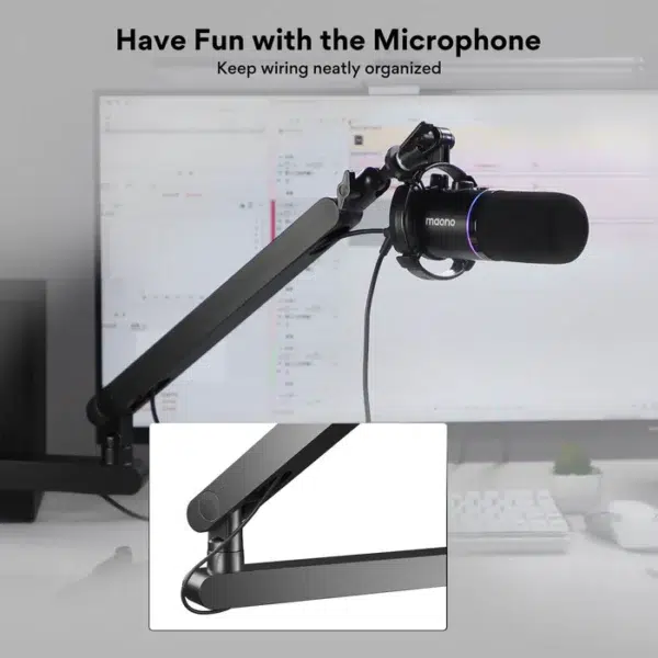 maono Aluminum Live Streaming Microphone Arm BA92 - Image 3