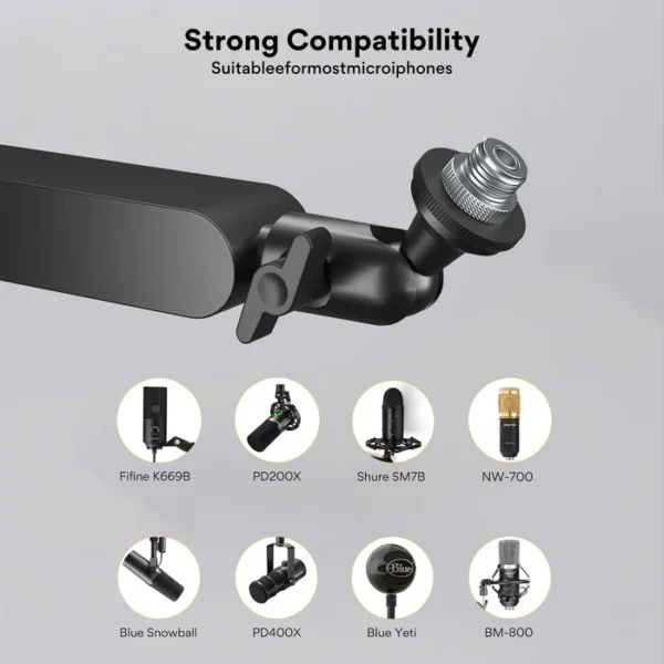 maono Aluminum Live Streaming Microphone Arm BA92 - Image 6