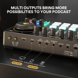 maono CASTER E2 Podcasting Console AME2 4