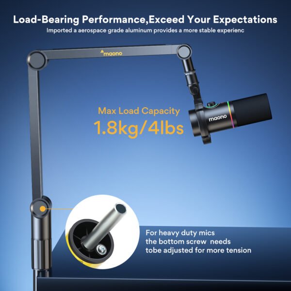 maono Microphone Boom Arm Stand BA91 - Image 4