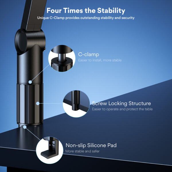 maono Microphone Boom Arm Stand BA91 - Image 6