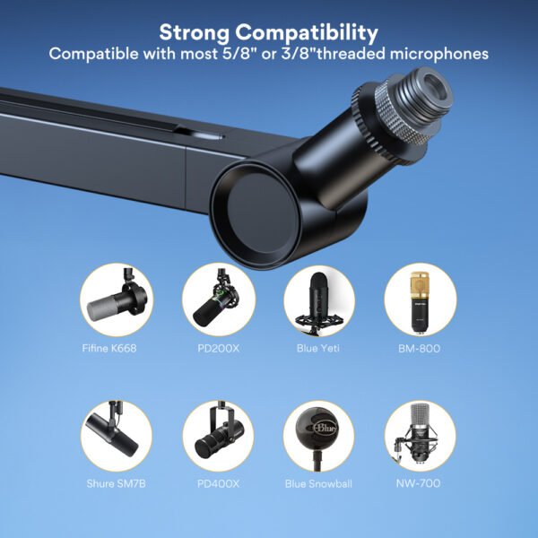 maono Microphone Boom Arm Stand BA91 - Image 8