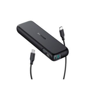 RAVPOWER RP-PB203 PD Pioneer 15000mAh 30W 2-Port (1xUSB-C + 1xUSB-A) Power Bank -Black