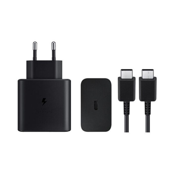 SAMSUNG EP-T4511 45W PD USB-C 2Pin Power Adapter with 1.8m USB-C to USB-C Cable -Black - Image 2