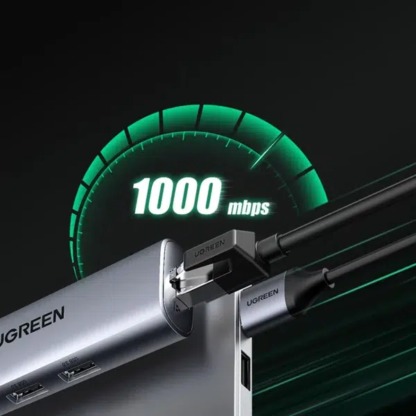 UGREEN 60812 CM266 USB3.0 Multifunction Adapter -Grey - Image 3